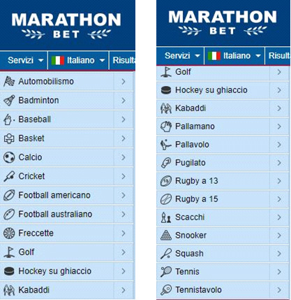 palinsesto marathonbet palinsesto marathonbet