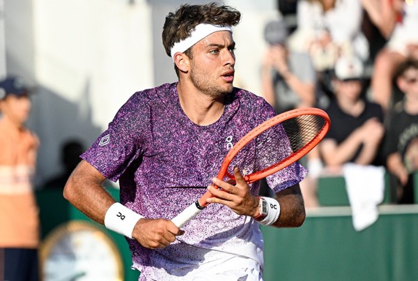 Cobolli US Open 2026, Flavio Cobolli in campo durante la sfida contro Francisco Comesana a New York.